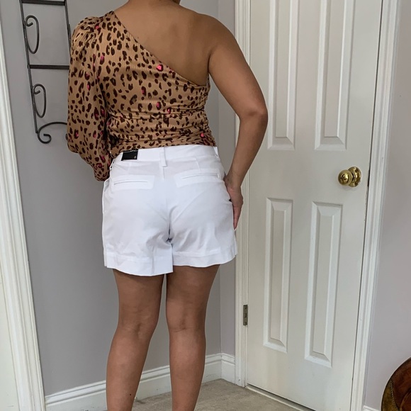 Express Leopard Print One Shoulder Tie - Picture 3 of 10